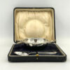 Hallmarked Silver Christening Porringer and Spoon Birmingham 1946