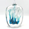 Teardrop Shaped Art Glass Sculpture Studio Ahus Dreutler 1989