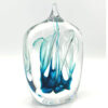 Teardrop Shaped Art Glass Sculpture Studio Ahus Dreutler 1989