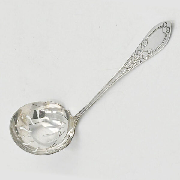 Danish Silver Sugar Sifter Spoon C F Heise