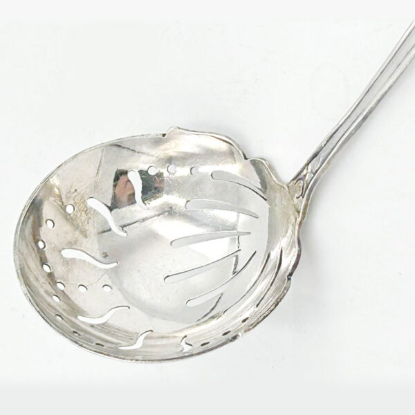 Danish Silver Sugar Sifter Spoon C F Heise