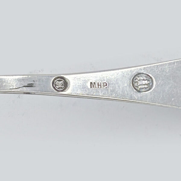 Danish Silver Sugar Sifter Spoon C F Heise