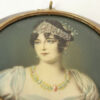 French Gold Mounted Tortoiseshell Pair  Of Miniature Portrait Paintings of Napoleon & Josephine