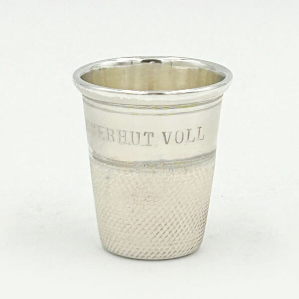 Hallmarked Sterling Silver Tot Measure Just A Thimble Full