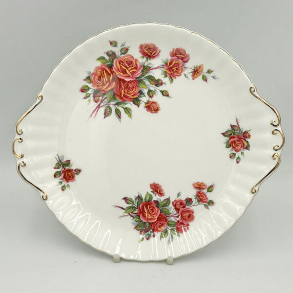 Large Royal Albert Centennial Rose Cake Plate