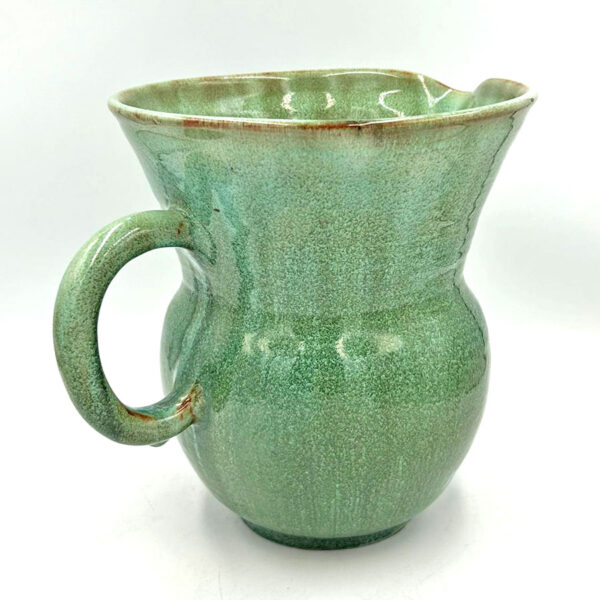 Linnware Pottery Green Glaze Large Ewer