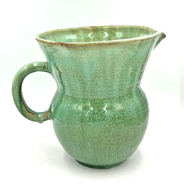 Linnware Pottery Green Glaze Large Ewer