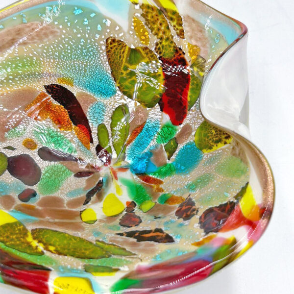 Murano Mottled Glass Vetro Artistico Bowl