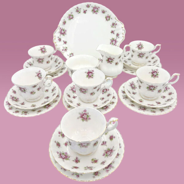 Royal Albert Sweet Violets Tea Set 21 Piece