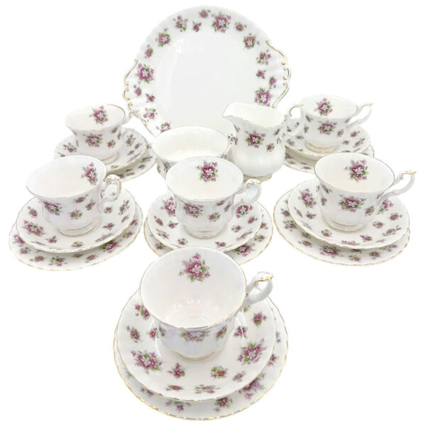 Royal Albert Sweet Violets Tea Set 21 Piece