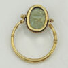 18ct Gold Victorian Egyptian Revival Swivel Scarab Ring