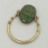 18ct Gold Victorian Egyptian Revival Swivel Scarab Ring