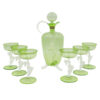Art-Deco-Bimini-Lauscha-Dancer-Glass-Decanter-Set-Austria-1920 Art Deco Bimini Lauscha Dancer Glass Decanter Set Austria 1920