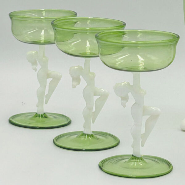 Art-Deco-Bimini-Lauscha-Dancer-Glass-Decanter-Set-Austria-1920-4 Art Deco Bimini Lauscha Dancer Glass Decanter Set Austria 1920