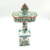 Art Nouveau Royal Delft Polychrome Candle Holder 1898