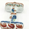 Art Nouveau Royal Delft Polychrome Candle Holder 1898
