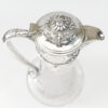 Hallmarked Silver London 1876 Claret Jug Fern Etched Glass