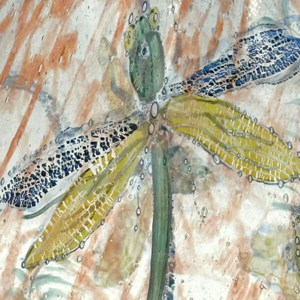 Jonolyth Dragon Fly and Flying Fish Ernst and Hantich and Co Haida Vase 1931