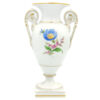 Meissen Double Handled Vase Hand Painted Flowers 20th