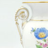 Meissen Double Handled Vase Hand Painted Flowers 20th