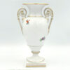 Meissen Double Handled Vase Hand Painted Flowers 20th