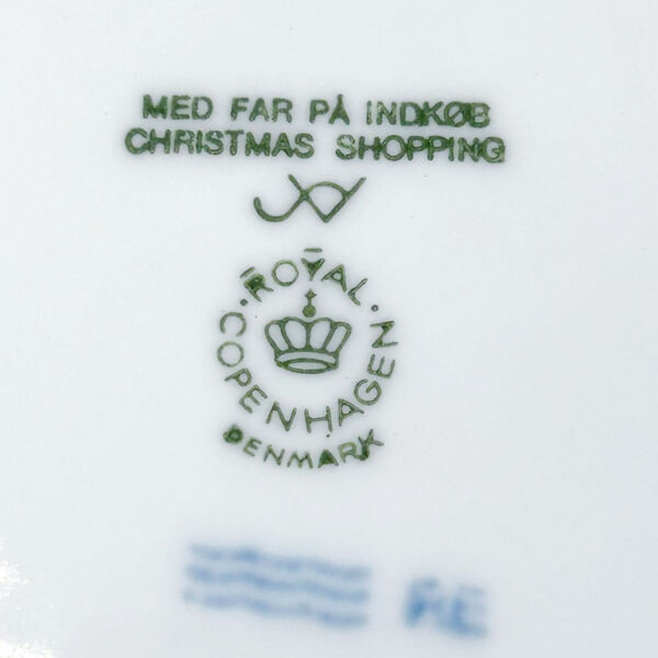 Royal Copenhagen Christmas Shopping Christmas Plate 1994