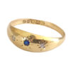 18ct  Gold Sapphire and Diamond Victorian