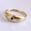 18ct  Gold Sapphire and Diamond Victorian