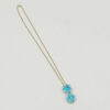 Stunning-topaz-daisy-pendant-on-chain-18ct-2 Stunning Topaz 18ct Daisy Pendant On 9ct Chain