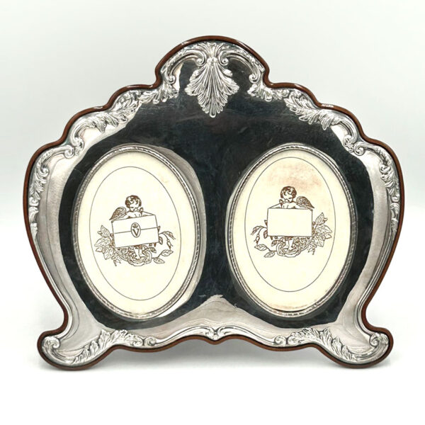 Valori Silver Double Picture Frame