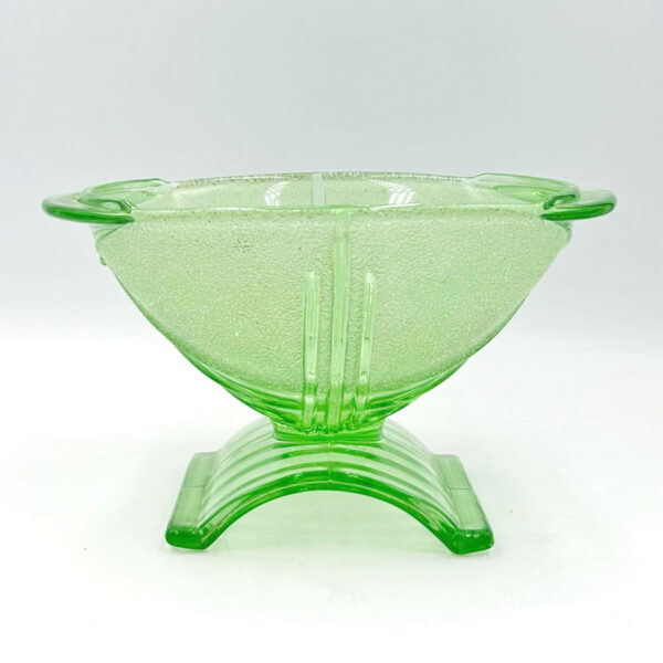 Art Deco Green Glass Bowl C1930