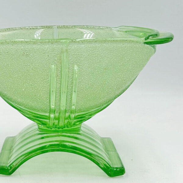 Art Deco Green Glass Bowl C1930