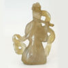 Chinese Brown Jade Carving Of A Chinese Lady 20th