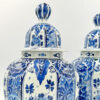 Pair Delft Dutch Blue and White Urns Theodorus van Lingen 1911