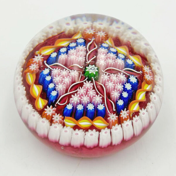 Perthshire Millefiori Glass Paperweight