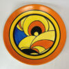 Rare Clarice Cliff Bizarre Swirls Plate C1930