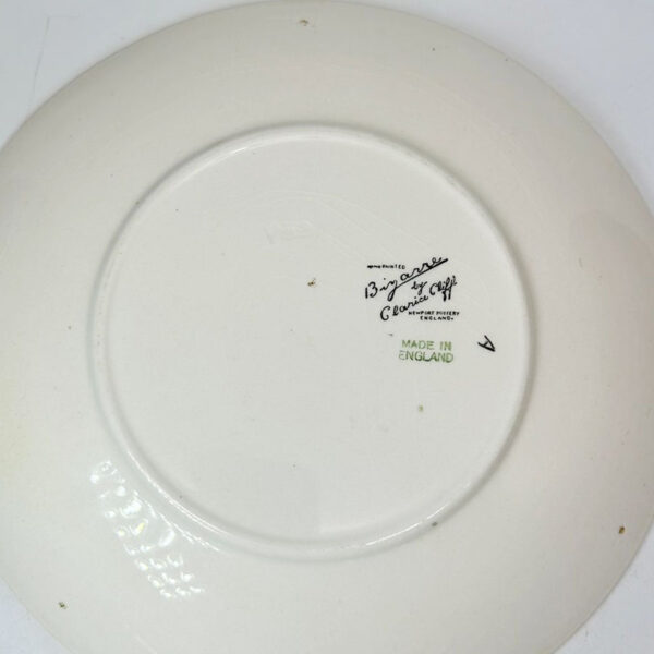 Rare Clarice Cliff Bizarre Swirls Plate C1930