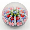 Strathern Glass Floral Millefiori Paperweight