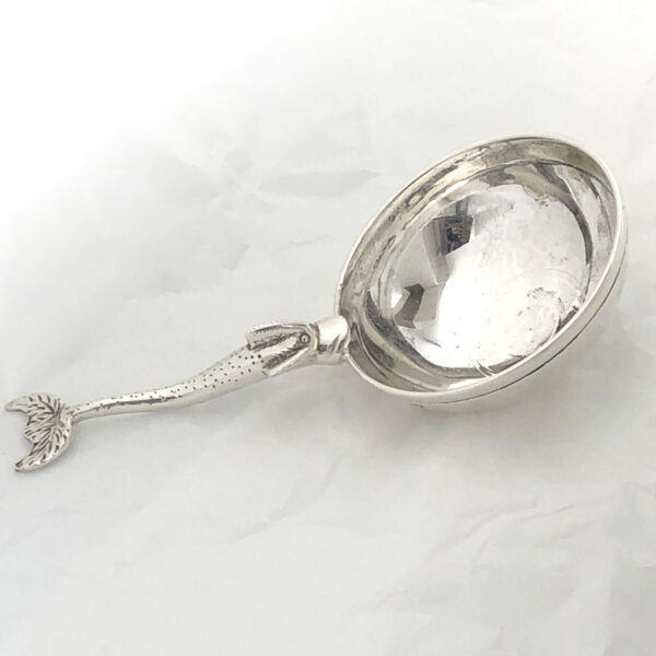 Art Deco Silver Sturgeon Caviar Spoon 1932 Brook and Sons Edinburgh