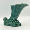 Drostdy Grahamstown Green Pottery Cornucopia  Vase C1950