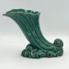 Drostdy Grahamstown Green Pottery Cornucopia  Vase C1950
