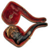 Meerschaum Pipe Ladies Head In Original Box Birmingham Silver 1927