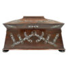 Regency Rosewood Tea Caddy Mother of Pearl Inlay C1810