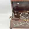 Regency Rosewood Tea Caddy Mother of Pearl Inlay C1810