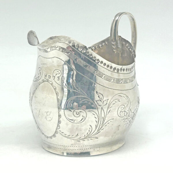 Hallmarked-Silver-Milk-Jug-Bright-Cut-London-1805---Bateman-2 Hallmarked Silver Milk Jug Bright Cut London 1805 - Bateman