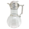 Hallmarked Silver and Crystal Claret Jug Sheffield 1887
