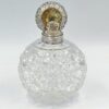 Hallmarked Silver Large Cut Glass Perfume Bottle Birmingham 1889