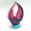 Murano Sommerso Purple Blue Glass Basket 20th