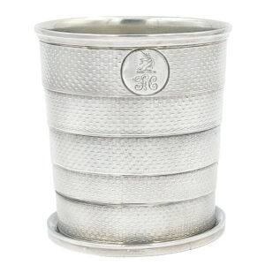 Rare Silver Collapsible Cup London 1857 By John Harris