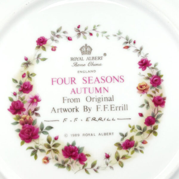 Royal Albert Four Seasons Autumn Plate F F Errill